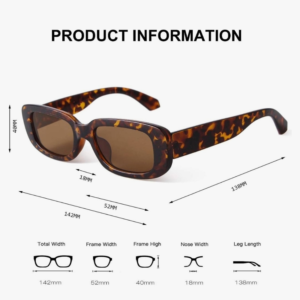 NEW TRENDY BROWN SUNGLASSES - Picture 3 of 7